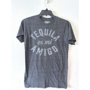 Tequila Es Mi Amigo Buy Me Brunch Graphic T-Shirt Gray Heather SZ M